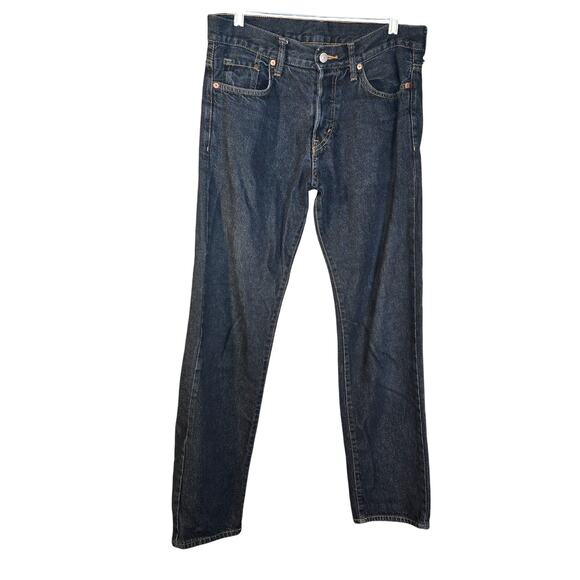 H&M 29/32 Dark Wash Regular Waist Straight Cut Jeans [0447] - Picture 1 of 5